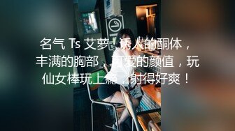 名气 Ts 艾萝 · 诱人的酮体，丰满的胸部，可爱的颜值，玩仙女棒玩上瘾，射得好爽！